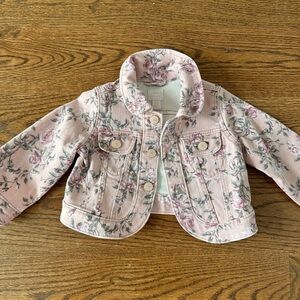 Floral LSF x GAP Pink Denim Jacket